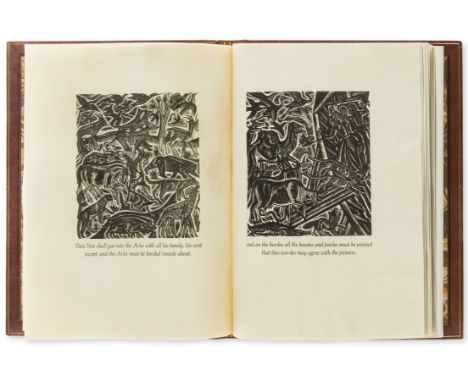 Jones (David).- Chester Play of the Deluge (The), 2 vol., letter C of 7 copies on vellum with a portfolio of 3 additional set