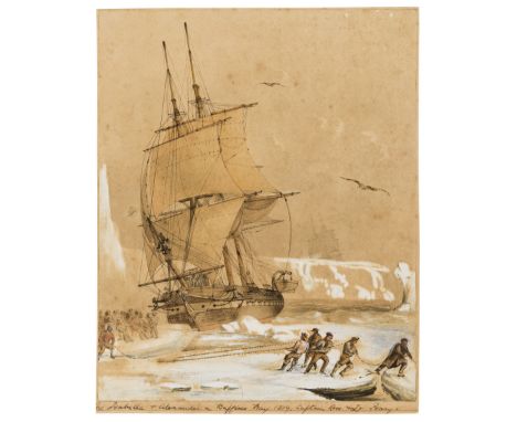 Antarctica.- Mayer (Attributed to Auguste Etienne Francois, French painter who participated in several Arctic expeditions, 18