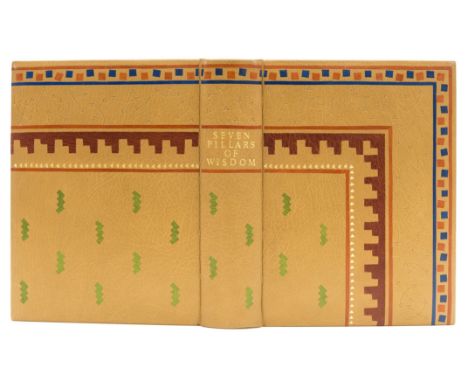 δ Skelton (Clare, binder).- Lawrence (T.E.) Seven Pillars of Wisdom, first trade edition, plates, 4 folding colour maps, boun