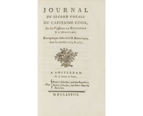 Voyages.- Cook (Capt. James).- Marra (John) Journal du Second Voyage du Capitaine Cook, sur les Vaisseaux La Resolution &amp;