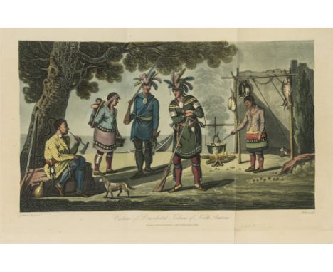 Americas.- Canada.- Heriot (George) Travels through the Canadas, first edition, fine folding aquatint frontispiece of Quebec 