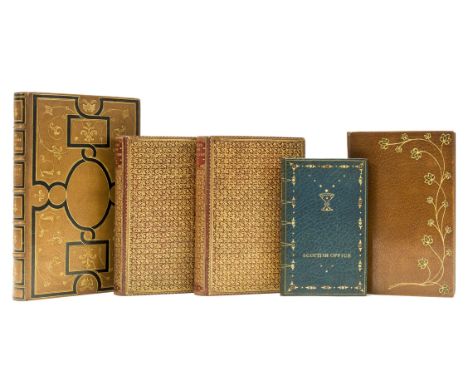 Bindings.- Byron (George Gordon Noel, Lord) Beppo and Don Juan, 2 vol., light foxing, bound in contemporary red morocco with 