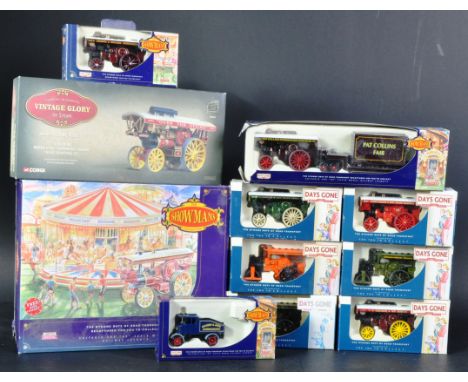 A collection of Lledo Showman's Circus Collection and other steam interest diecast models to include; AR1002 Burrell Showman'