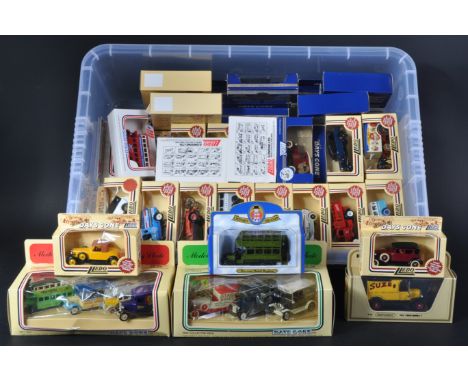 A large collection of assorted Lledo Days Gone / Promotional Models diecast model cars. Largely advertising related with some