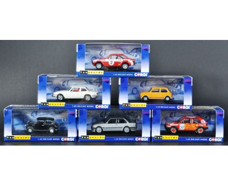 A collection of x6 Limited Edition Corgi Vanguards 1/43 scale diecast model cars. Examples to include; VA13500 Mini 1275 GT, 