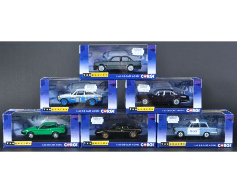 A collection of x6 Limited Edition Corgi Vanguards 1/43 scale diecast model cars. Examples to include; VA12610 Ford Escort Mk