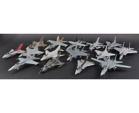 A collection of assorted Corgi ' Aviation Archive ' and other 1/72 scale diecast model fighter jet aeroplanes. Examples to in