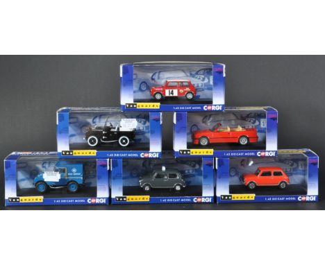 A collection of x6 Limited Edition Corgi Vanguards 1/43 scale diecast model cars. Examples to include; VA11116 Land Rover RAC