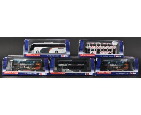 A collection of five Corgi made Limited Edition The Original Omnibus Company 1/76 scale 00 gauge diecast bus (busses / buses)