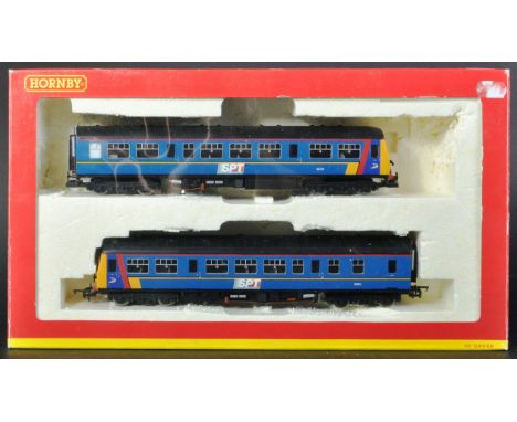 An original Hornby 00 gauge model railway trainset locomotive engine No. R2696&nbsp;Class 101 2 car DMU 101692 in Scot Rail S