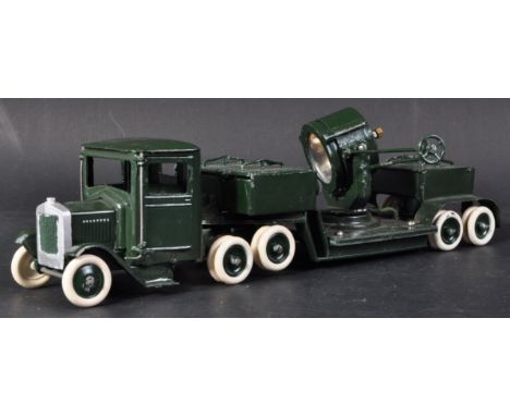 An original vintage 1940's Britain's 1/32 scale diecast model No. 1641&nbsp;Heavy Duty Underslung Lorry with Military Search 