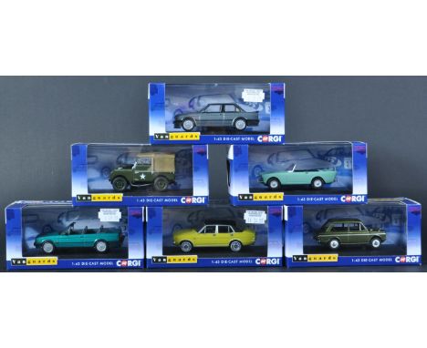 A collection of x6 Limited Edition Corgi Vanguards 1/43 scale diecast model cars. Examples to include; VA13402B BMW 325i Coup