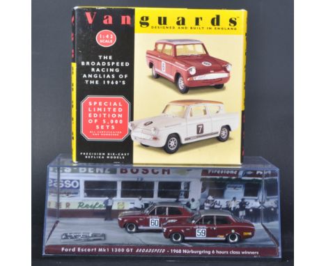 Broadspeed Racing - two 1/43 scale precision diecast model cars of Broadspeed interest comprising; Amerang / Replicar Ford Es