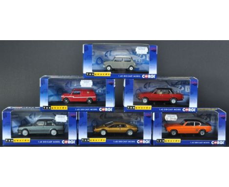 A collection of x6 Limited Edition Corgi Vanguards 1/43 scale diecast model cars. Examples to include; VA14202 Lotus Esprit S