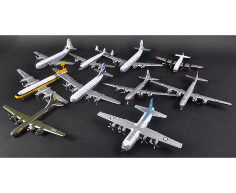 A collection of assorted Corgi made ' Aviation Archive 1/144 scale diecast model aeroplanes to include;&nbsp; Bristol Britann