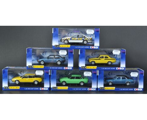 A collection of x6 Limited Edition Corgi Vanguards 1/43 scale diecast model cars. Examples to include; VA11010 Ford Escort MK