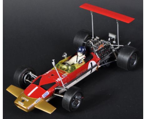 An original Exoto made 1/18 scale diecast Grand Prix model Lotus Ford Type 49 Graham Hill. Detailed scale model. Unboxed.