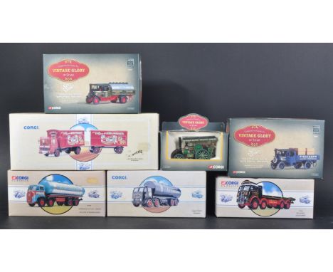 A collection of x7 Corgi Haulage and Vintage Glory of Steam interest diecast models. Examples to include; 80301 Garrett 4CD R