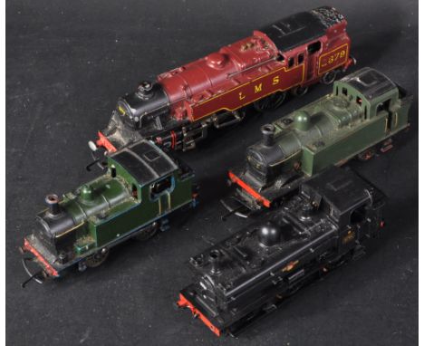 A collection of x4 assorted 00 gauge model railway trainset locomotive engines comprising; G&R Wrenn LMS Maroon Standard Tank