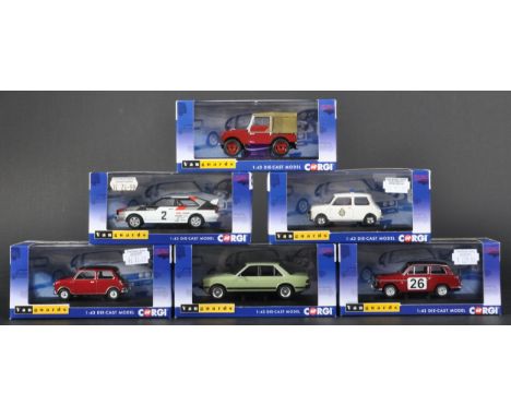 A collection of x6 Limited Edition Corgi Vanguards 1/43 scale diecast model cars. Examples to include; VA11209 Austin A40, VA