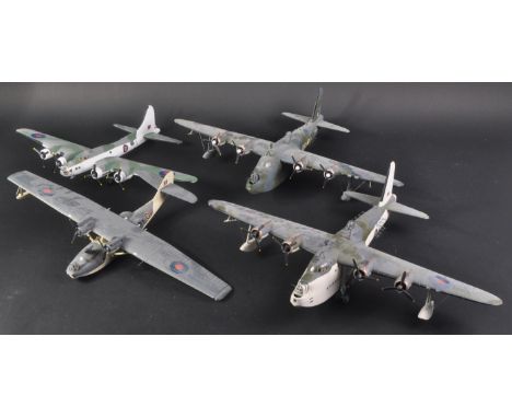 A collection of x4 Corgi made ' Aviation Archive ' 1/72 scale diecast military aeroplanes to include; Consolidated Catalina M