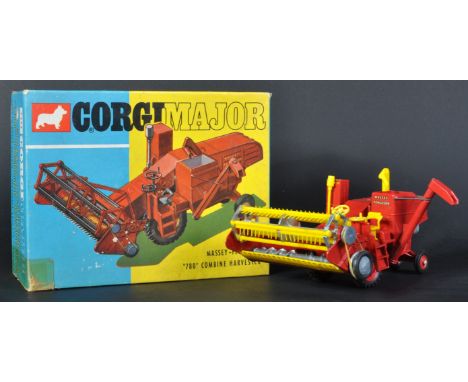 An original vintage Corgi Major Toys boxed diecast model No. 1111 Massey Ferguson 780 Combine Harvester. The model appearing 
