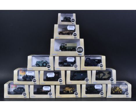 A collection of x15 assorted Oxford Diecast 1/76 scale / trackside Military model to include; Royal Navy Fleet Air Arm&nbsp;D