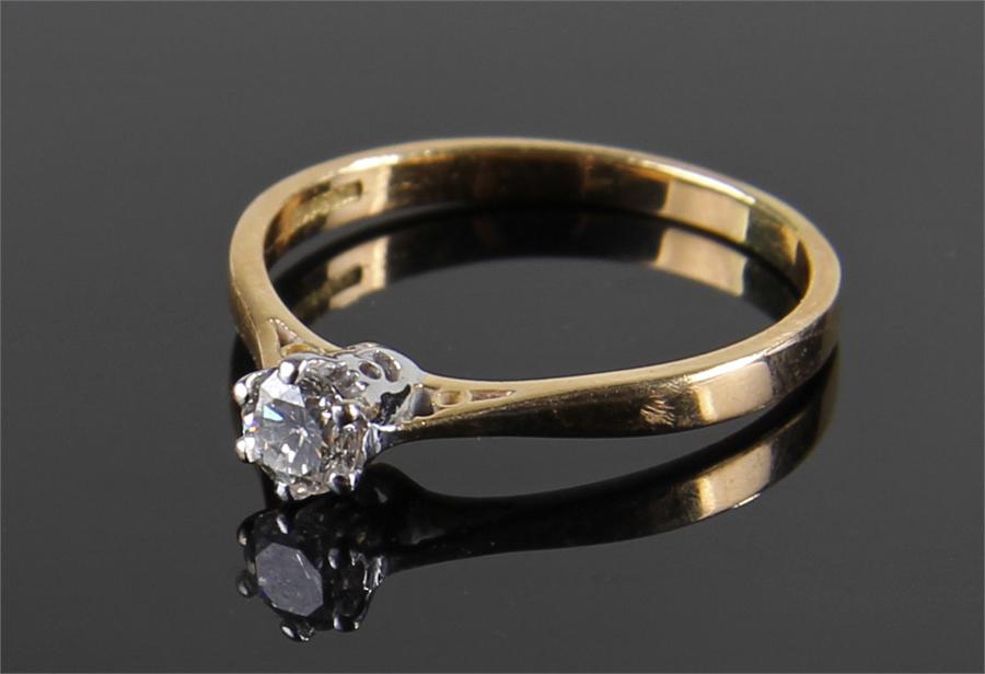 0.11 carat diamond ring