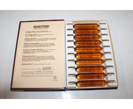 Ten phials of Gogotine Fine Cognac 