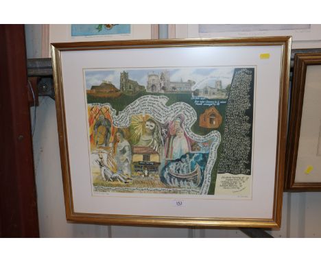 Ros Donaldson, pencil signed limited edition print 'Aldeburgh Festival' 200/500
