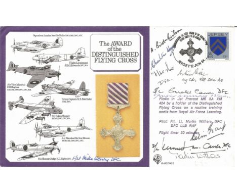 Multiple signed DFC cover. 10 winners inc RARE Colin Gray, K Carver, C Haw, A Gill, Martin Withers, A. Bird Wilson signed The