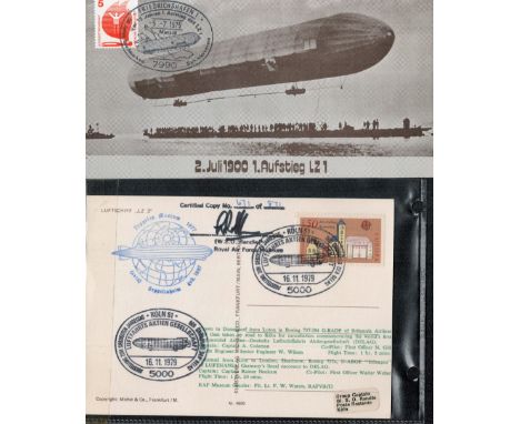RAF Airship Collection including a 90 years commemoration of the maiden Flight of His Majestys Airship R 100 FDC Cover with S