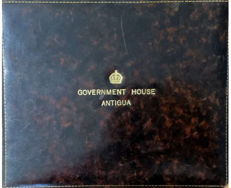 Government House Antigua Visitors Book From 1948 1950, Signatures include Army, Navy, Government Personnel. 63 Signatures in 