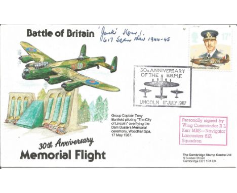 Wing Cmdr R L Kerr Signed and Flown Commemorative Cover Battle of Britain 30th Anniversary Memorial Flight (Limited Edition n