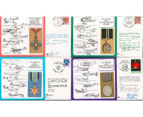 WW2 Collection Of 5 DM Medals Signed FDCs With Postmark Stamps. 1x Appointment to the Most Excellent Order if the British Emp