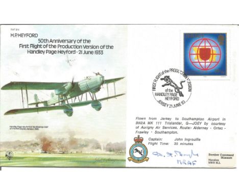 H. P. Heyford 50th Anniversary of the First Flight of the Production Version of the Handley Page Heyford 21 June 1933 signed 