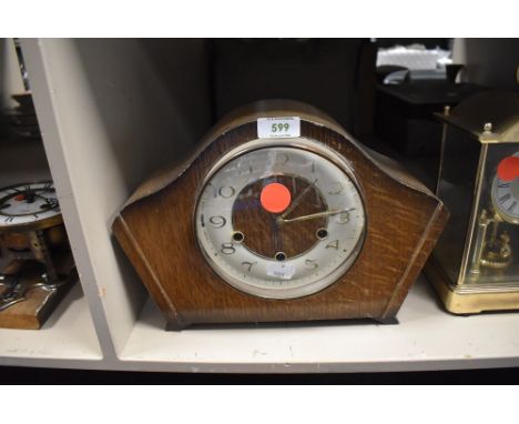 A Smiths mid Century mantel clock