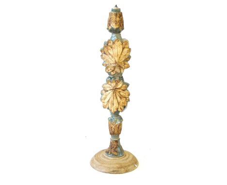 A large and impressive Bernard Rooke floor lamp
Having five sections each having relief floral and dragonfly decoration, rais