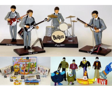 A Collection of Beatles CollectiblesIncludes 'The Beatles Set' a complete set of 4 dolls by Hamilton Gifts Ltd, manufactured 