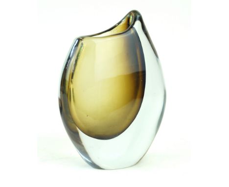 A Stromberg glass vase of ovoid formDesigned by Gunnar Nylund, signed and numbered B772, height 14cm.   CONDITION REPORT:  Li