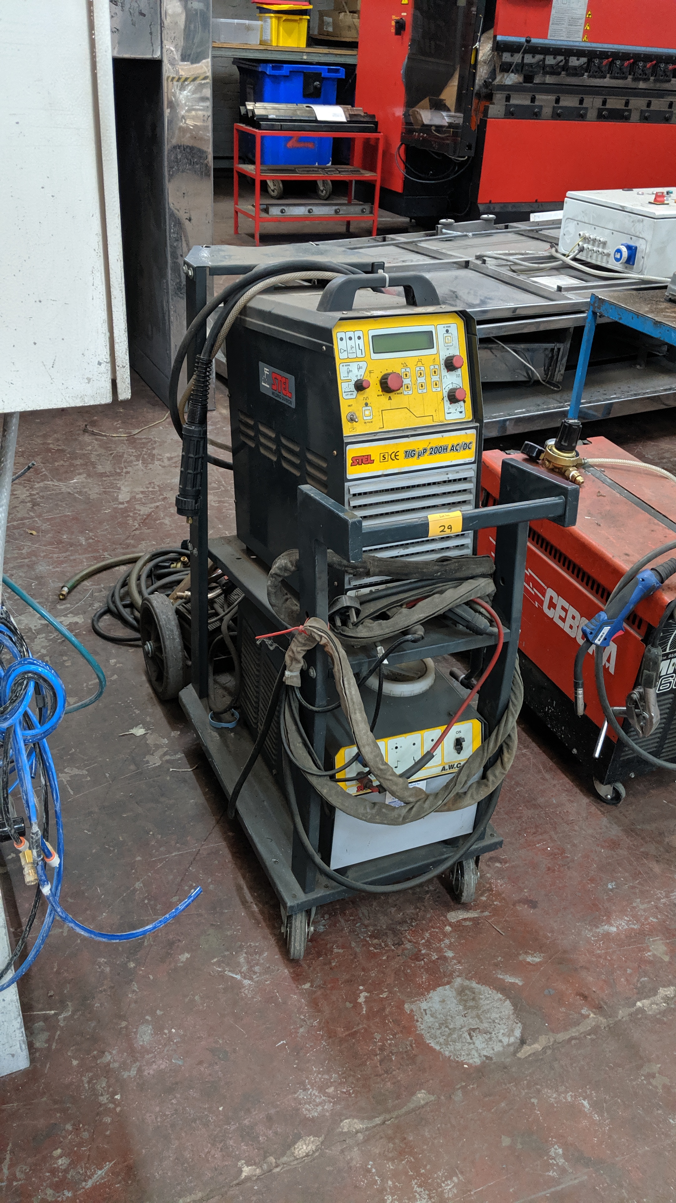 Stel Tig Welding System comprising Tig UP200H AC/DC welder, AWC unit