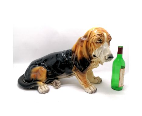 Large scale model of a basset hound - 70cm long x 40cm high ~ crack along back 