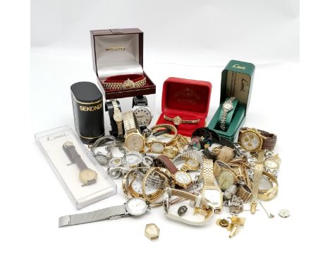 Qty of mechanical / quartz wristwatches inc Art Deco ladies Aristo manual wind (running), Oris (running), boxed ladies Roamer