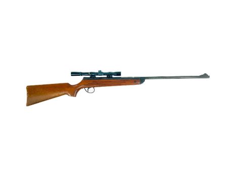 A BSA Meteor .22 air rifle.  Fitted with a Model 7 Original 4x20 scope.Purchasers please note: Buyers must be 18 or over any 