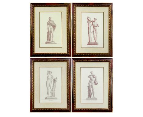 A set of four modern prints of Classical sculpture. 38cm x 24cm. (4)