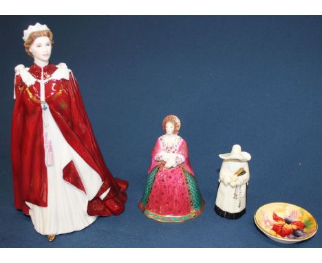 Royal Worcester "In Celebration of the Queen's 80th Birthday 2006 figurine, The Connoisseur Collection Catherine of Aragon ca