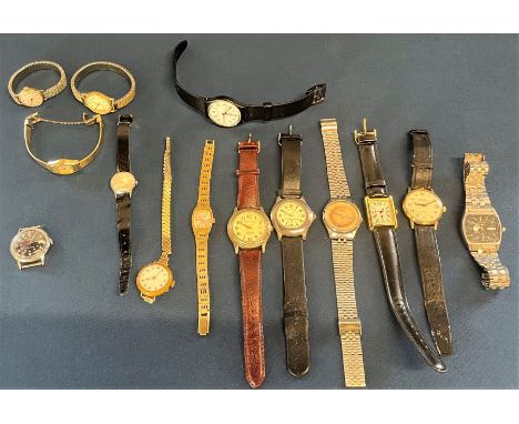Selection of ladies and gents watches, including Milan, Sekonda, Timex, etc
