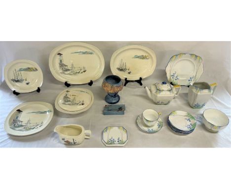 Ceramics including various Riviera Midwinter&nbsp;plates, dish and jug hand painted&nbsp;by Hugh Casson, A.B.J Grafton Ware i