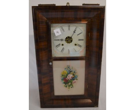 Ansonia Brass &amp; Copper Company America 30 hour wall clock with 2 weight movement striking a gong