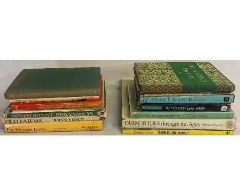Selection of farming books Farm Tools Through The Ages, Tools &amp; Trades Volume 8, etc